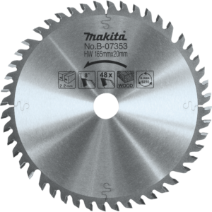 Makita 6‑1/2" 48T Carbide‑Tipped Plunge Saw Blade