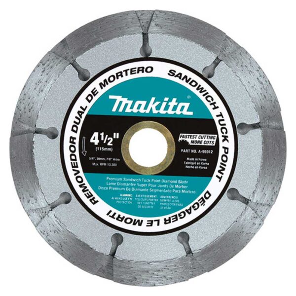 MAKITA A-95912 4-1/2" DUAL SANDWICH DIAMOND TUCK POINT BLADE