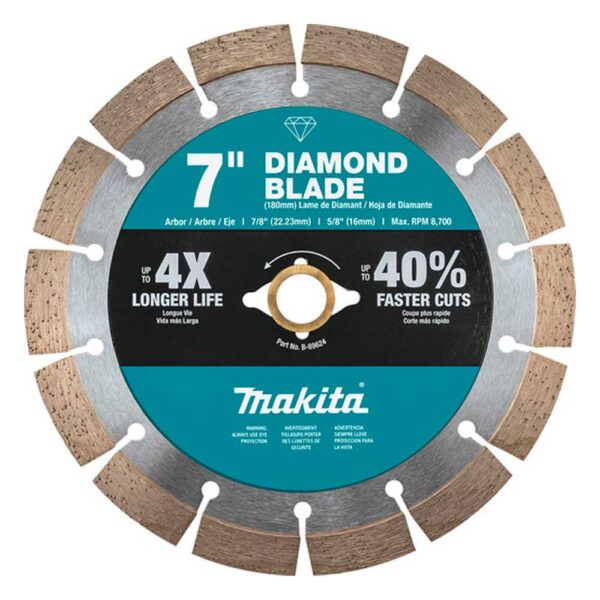 MAKITA B-69624 7" DIAMOND BLADE, SEGMENTED, GENERAL PURPOSE