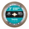 MAKITA B-69727 7" DIAMOND BLADE, TURBO, GENERAL PURPOSE